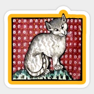 Medieval Cat Sticker